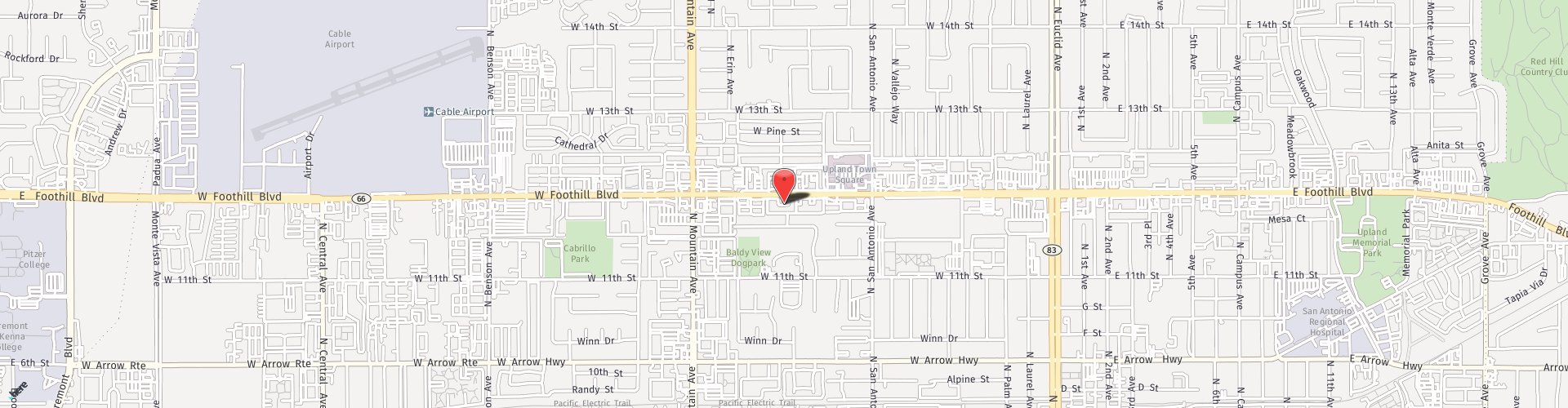 Location Map: 1004 W Foothill Blvd, Upland, CA 91786
