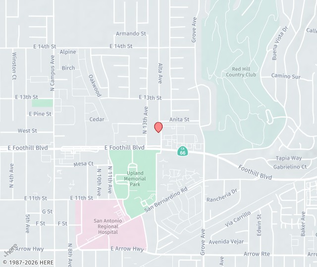 Location Map: 1113 Alta Avenue, Suite 105 Upland, California 91786
